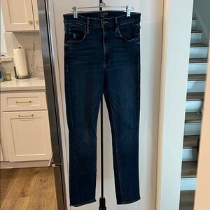 MOTHER Men's Deep Indigo Skinny Jeans dark blue. The Dazzler Hover